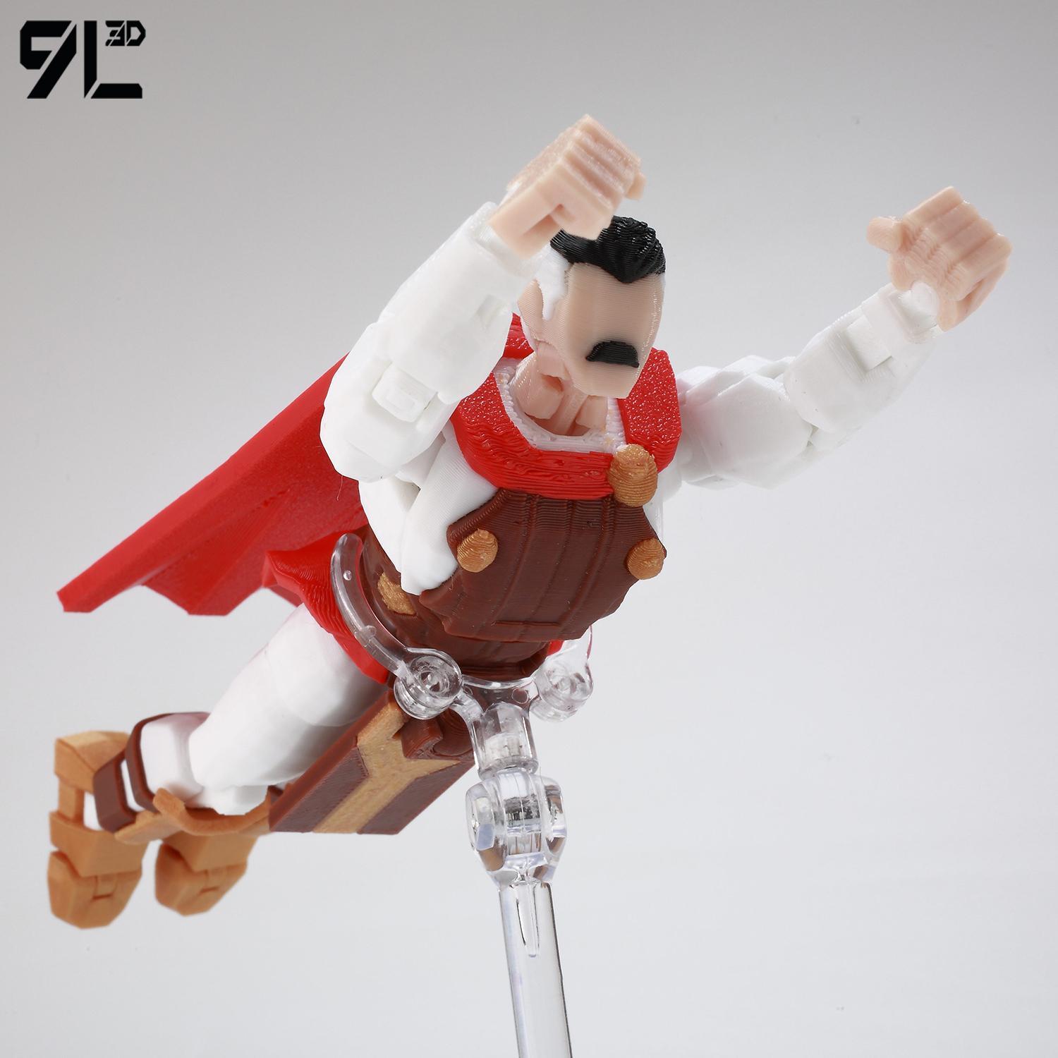 9L3D Printed NEWInvincibles Tech Jacker Titan13 Lucky13 Action Figure Dummy13 Motorcycle Multi-Jointed Collectible Model Toy T13