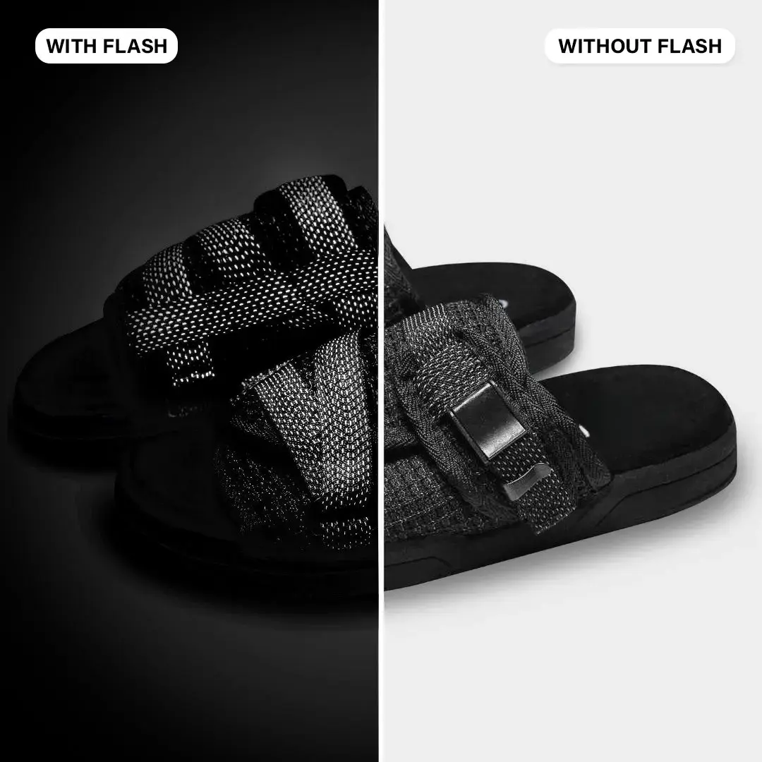 Reflective Slides for Men and Women – Full 3M Reflective Sandals with Adjustable Straps, Arch Support & Anti-Slip Sole, Comfortable Footwear for Wide or Narrow Feet, Light-Up Slide Sandals for Day & Night Wear,portable,slip-resistant,rain