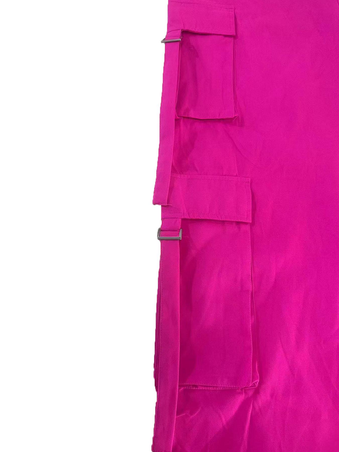 Sexy Halter Multi-Pocket Workwear Jumpsuit, Fashion Casual Women's Wide Leg Jumpsuit, Sleeveless Loose-Fitting All Seasons，Jackie's ExclusivePick, LimitedAvailability on Live