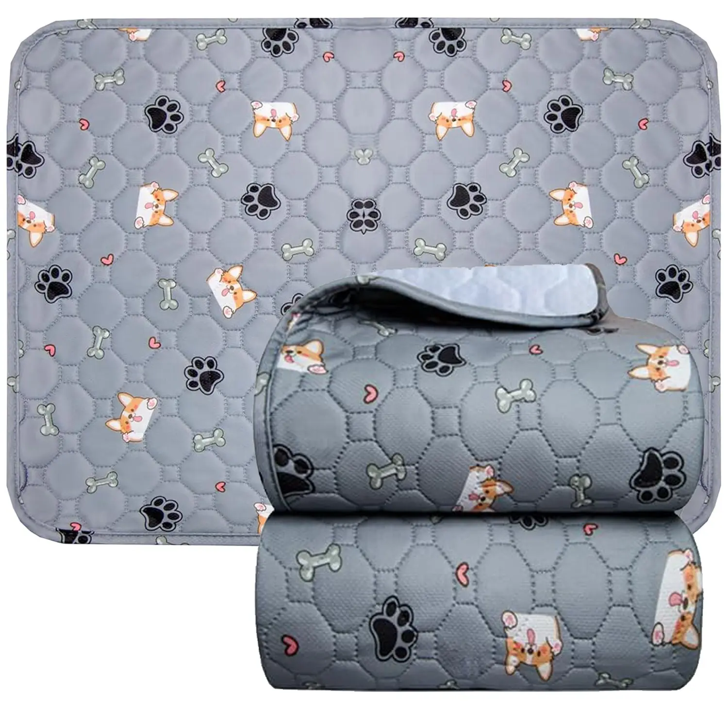 Washable Dog Urine Pad, Thick Reusable Pet Urinal Training Mat, High Absorbency Non-Slip Design, Ideal for Pets with Incontinence Issues