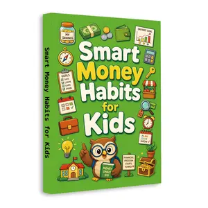 Kids Financial Literacy Book, Smart Money Habits for Children, Saving, Spending, Budgeting & Money Mindset Guide