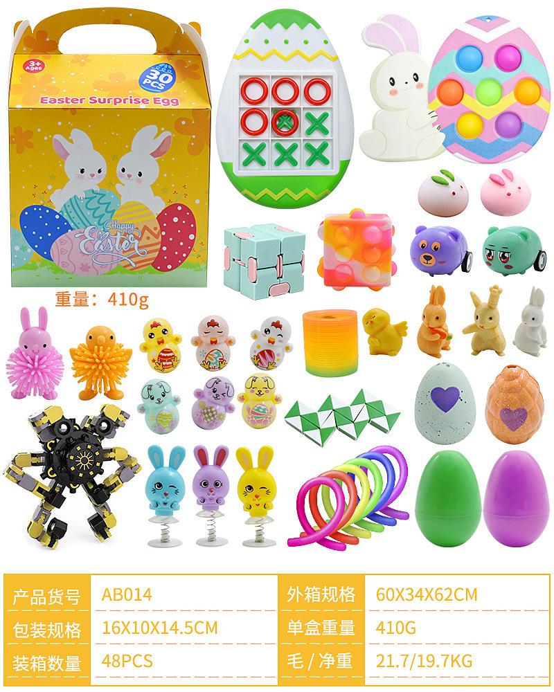 New Easter Egg Toys, Printed Plastic Openable Eggs, DIY Rabbit Gashapon, Easter Gifts
