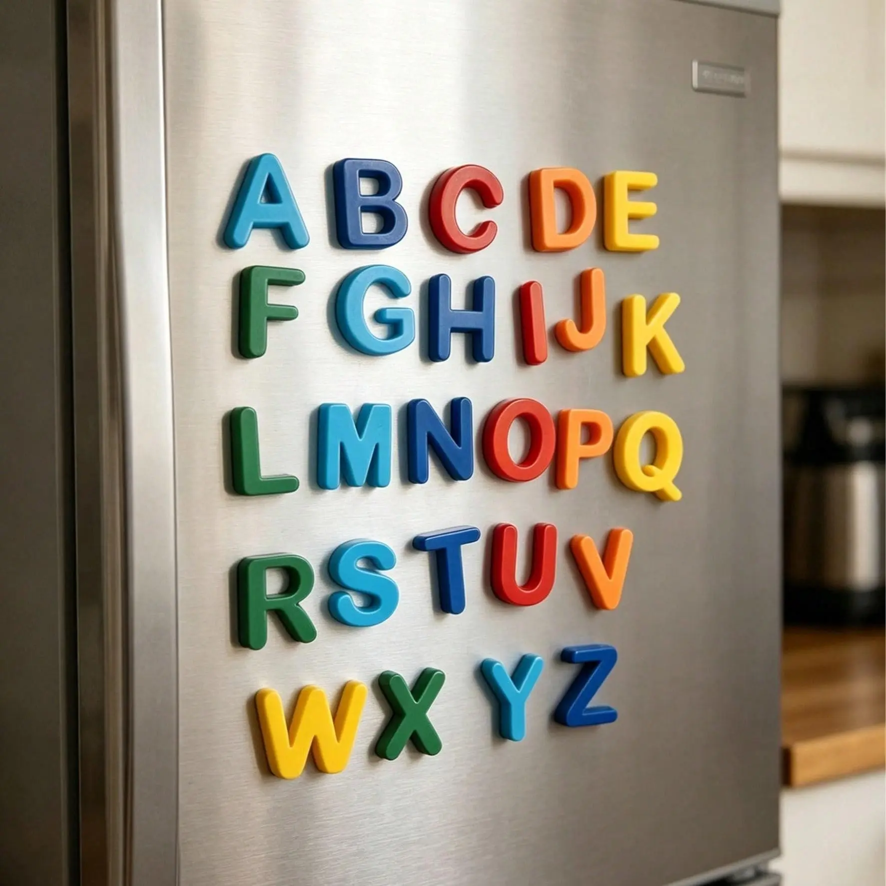 26 Letter Refrigerator Magnets, Random Color Alphabet Number Symbol Magnetic Stickers, DIY Craft, Fits Fridge, Metal Cabinet, Magnet Board, Gift Idea