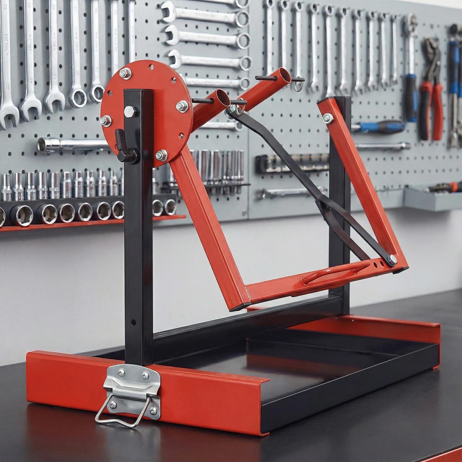 Motorcycle Engine Stand Easy Assembly Rotating Dirt Bike Engine Stand Adjustable for Vertical-Type Single Cylinder 2 Or 4-Stroke NEW