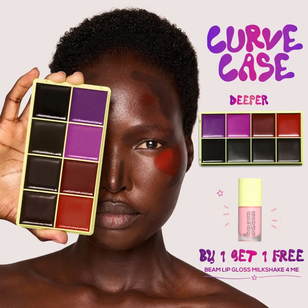 CURVE CASE - DEEPER WITH FREE BEAM LIP GLOSS - MADE BY MITCHELL
