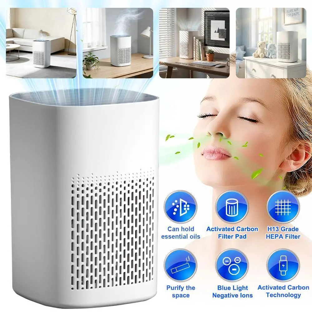 Air Purifier for Large Room, Cleans 2,400 ft² in 30 Mins, 3-Stage True HEPA, 360° Airflow, Ultra-Quiet 20dB Sleep Mode for Pets Dander, Odor and Smoke#DealsForYouDays