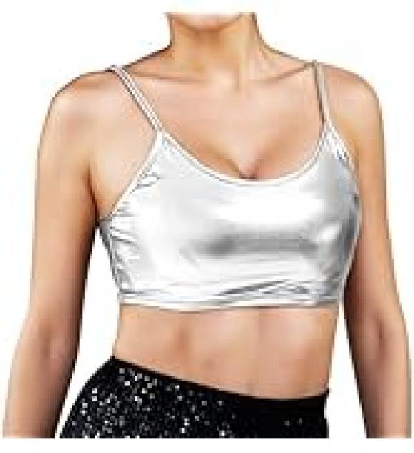 Women's Metallic Booty Shorts Shiny High Waisted Rave Bottoms for Dance Festival