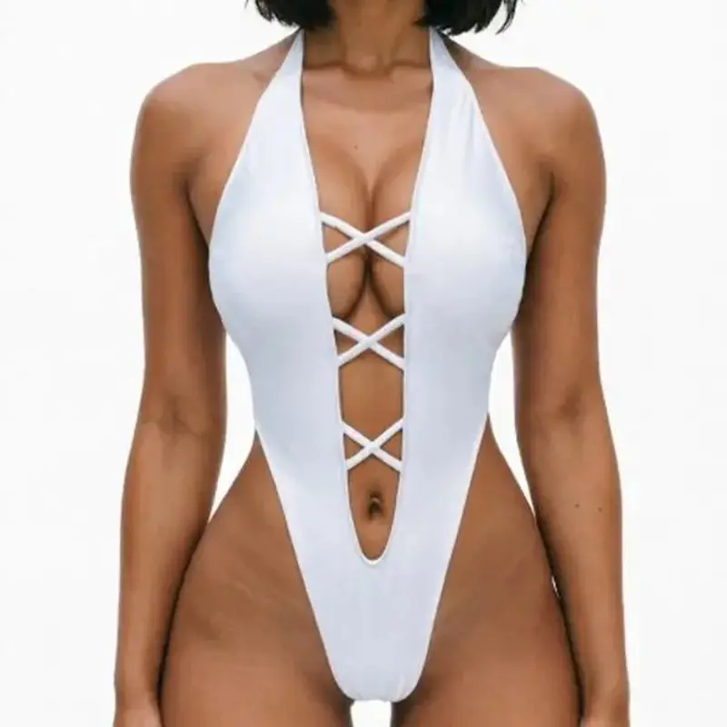 Women's One-Piece Swimsuit • European And American Sexy Swimsuit • Women's Backless Swimwear