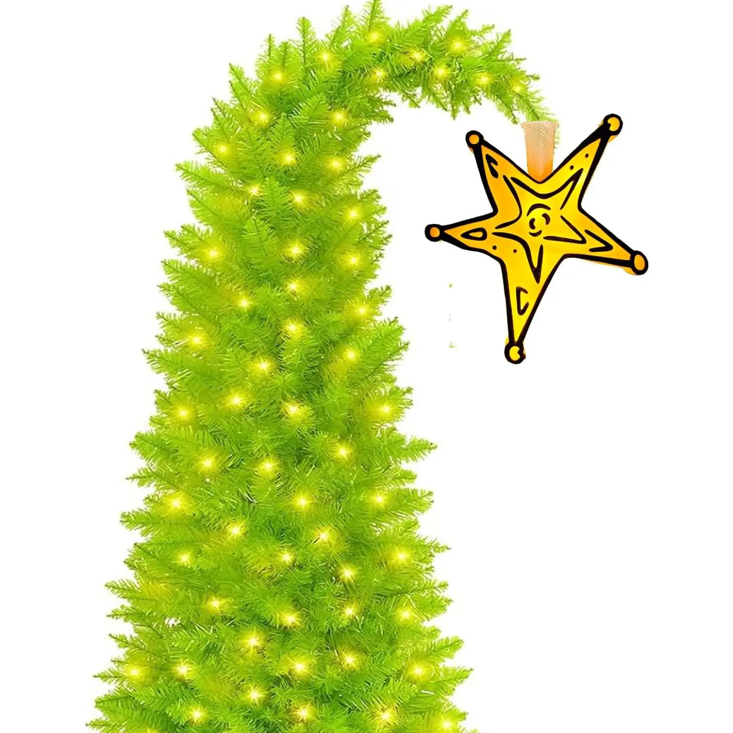 8.2" Christmas Star Tree Topper for Holiday Christmas Tree Decoration