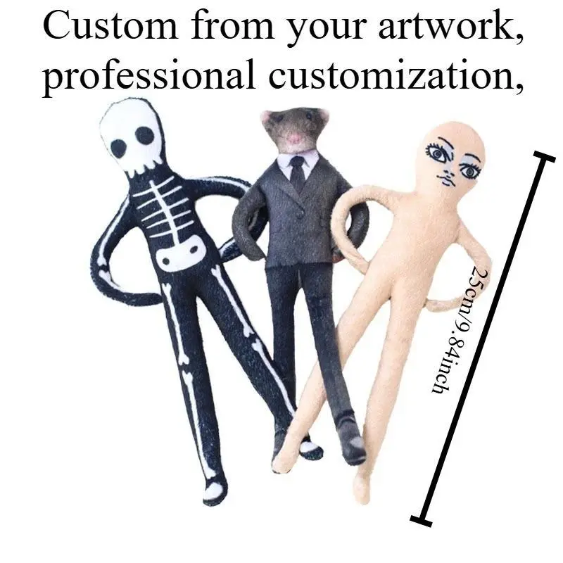 Customizable Poseable Ugly Doll, Funny Abstract Plush Toy with Movable Joints,Twistable Limbs Weird Doll Gift for Friend partner