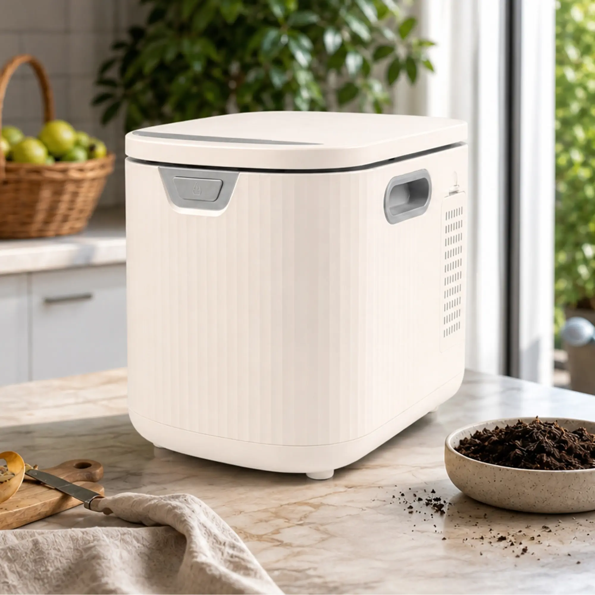 2.5L Smart Electric Composter – 3 Modes, Auto-Cleaning, LED Display, Odorless & Quiet for Kitchen