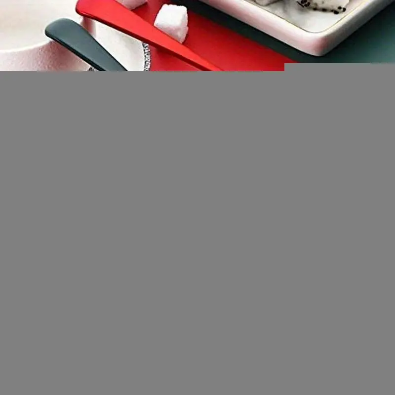 Stainless Steel Spoon Creative Korean Style Home Western Food Spoon, Modern Thick Handle, Dinner Metal Spoon