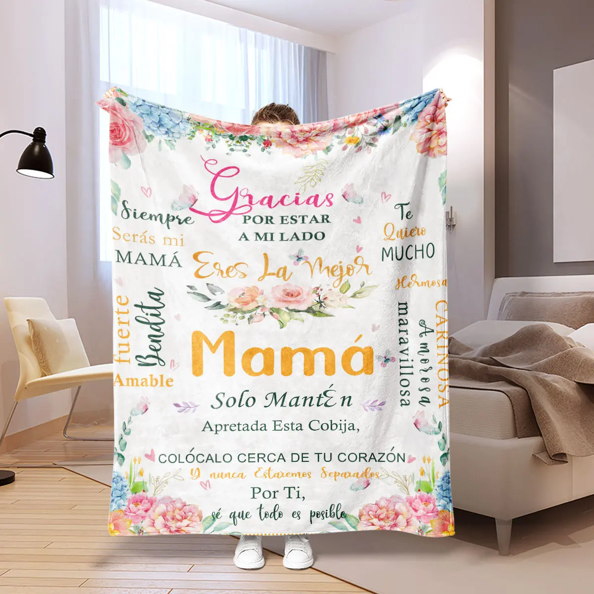 Flannel Soft Printed Blanket, Office Nap Air Conditioning Blanket, Sofa Blanket, Car Blanket, Hotel Blanket, Multi-Use Blanket for All Seasons
