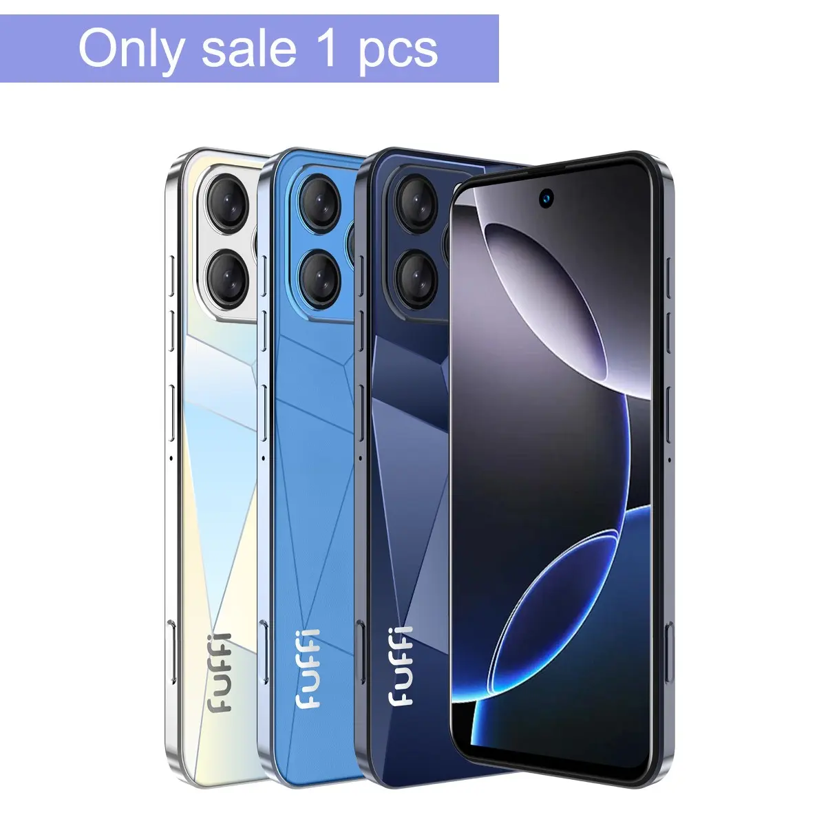 Fuffi Smartphone, 6.56-Inch Screen, 4+64GB, Android 12.0, 800mp Front + 1300mp Rear Camera, 3800mah Battery, 4g Network, Dual Sim, GPS, Cell Phone