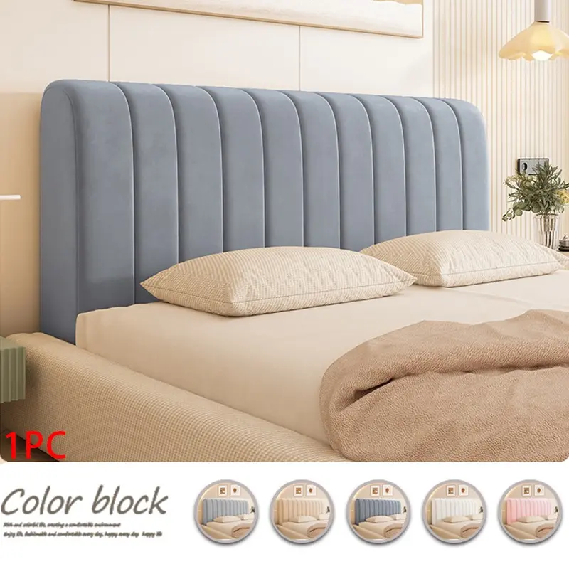 Elastic Full-Size Headboard Cover, Comfortable Durable Bed Headrest Protector, Dustproof Easy Install, All Seasons Use