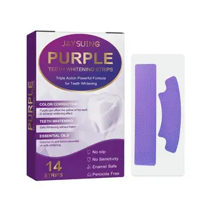 Purple to Yellow Whitening Toothpaste Strip | Gentle and non-irritating formula, zero peroxides, 7 days to restore bright white smile