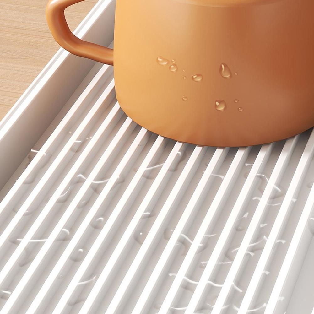 Double Layer Cup Holder Rack, Home Use Water Cup Drainage Stand, Multi-Function Tea Cup Storage Organizer, Space-Saving Design