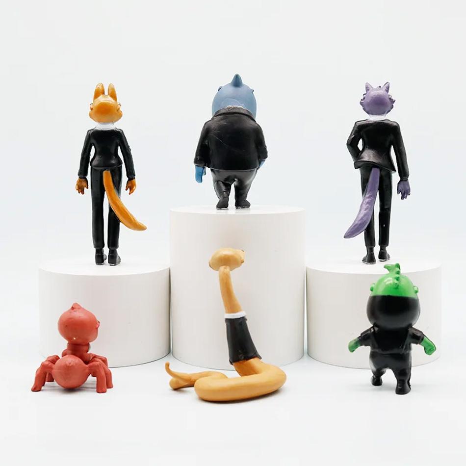 Hot 6Pcs/Set The Bad Guys 2 Action Figures, Anime Model Toys, Cake Topper Decorations, Collectible Figurines for Kids & Adults