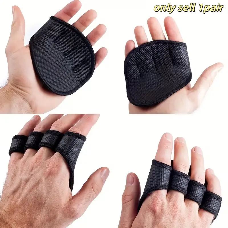 Fitness Grip Pads, Non-Slip Durable, Prevents Hand Blisters, Ideal for Dumbbells, Barbell, Pull-Ups, Strength Training Accessories