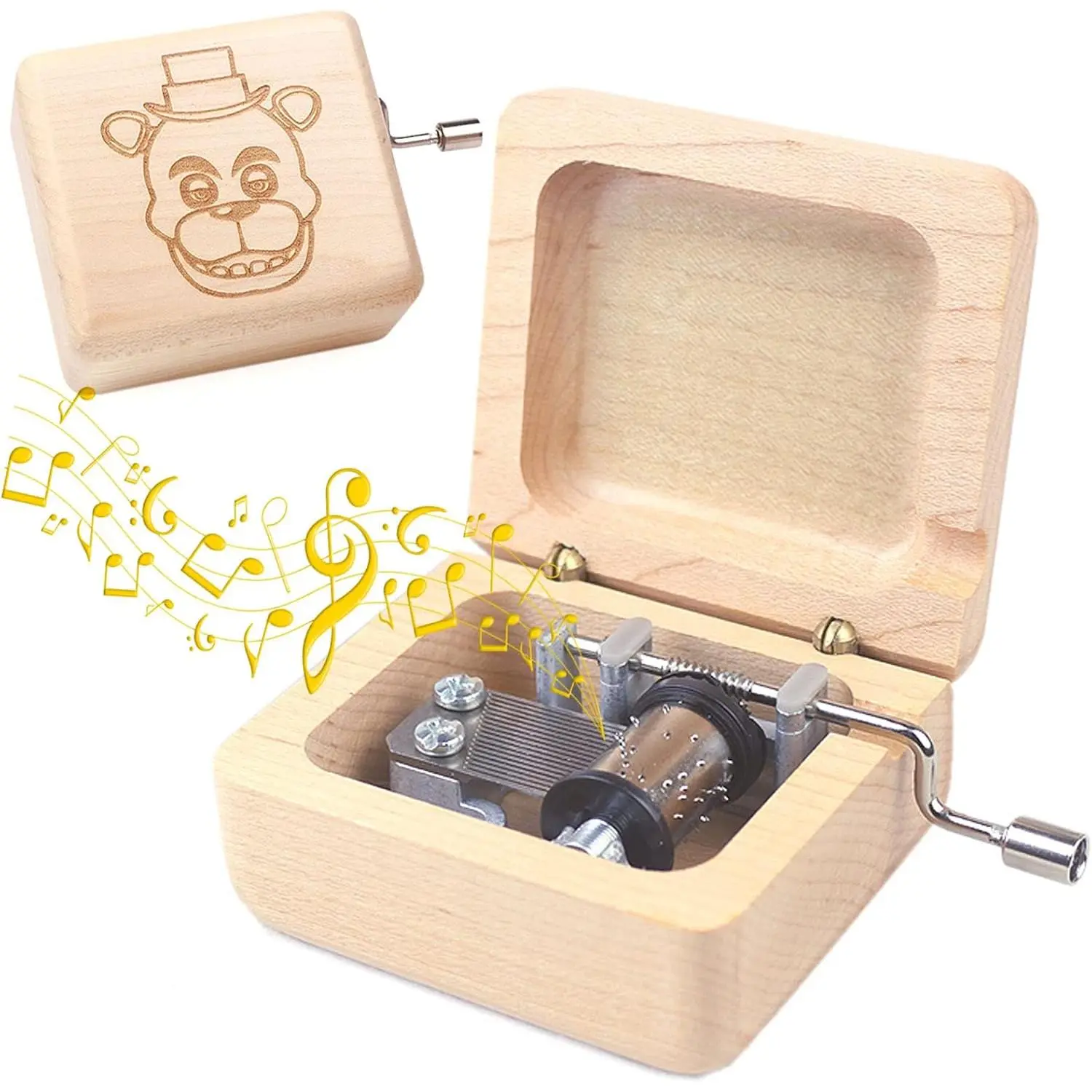 Wooden  Box Hand Crank Classic Antique Carved Musical Boxes Christmas Birthday Valentine's Day Gifts Plays Toreador