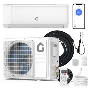 12000 BTU Mini Split Air Conditioner & Heater – 21 SEER2 Inverter,  230V, R32, WiFi & Remote, Ductless Wall-Mounted, High-Speed, ECO, Dehumidification, 24H Timer(2 Boxes)