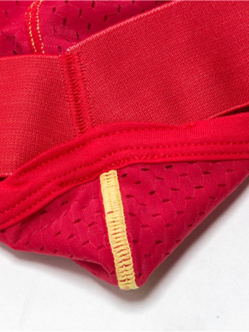 Men's Letter Pattern Breathable G String, Casual Comfy Underwear for Daily Wear, Fashion Men's Underwear for All Seasons