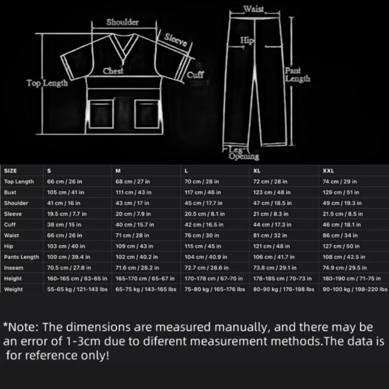 Be The Best Dressed At Work: New Women's & Men's Short Sleeved Nursing Uniform Brush Suit Set - Double Layered V-neck Top with Multi Pockets & Straight Leg Pants for Hospitals