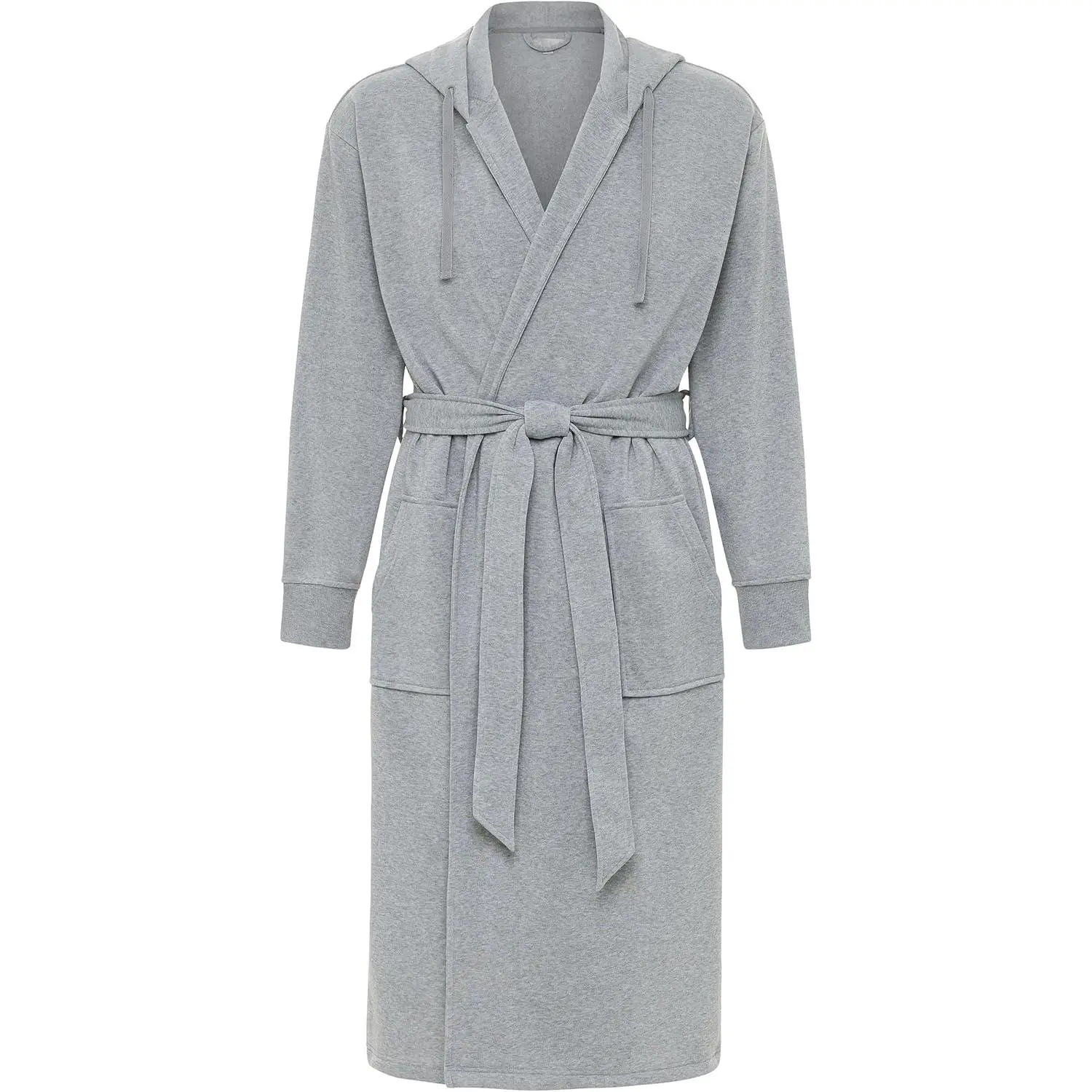 Alexander Del Rossa Hooded Sweatshirt Robe, Mens Hoodie Robe, Long Bathrobe with Hood and Pockets