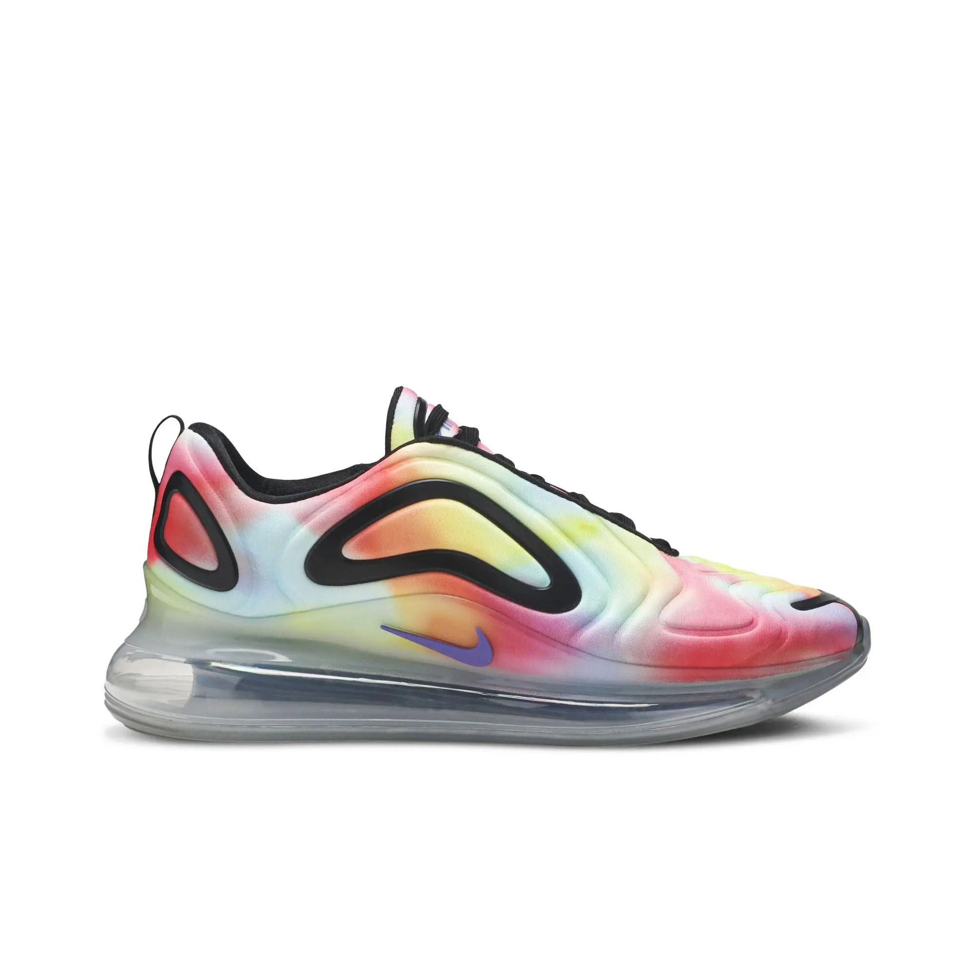 Nike Air Max 720 'Tie-Dye' (Unisex) Multi-Color/Metallic Silver/Black/Psychic Purple lifestyle casual shoes CK0845 900