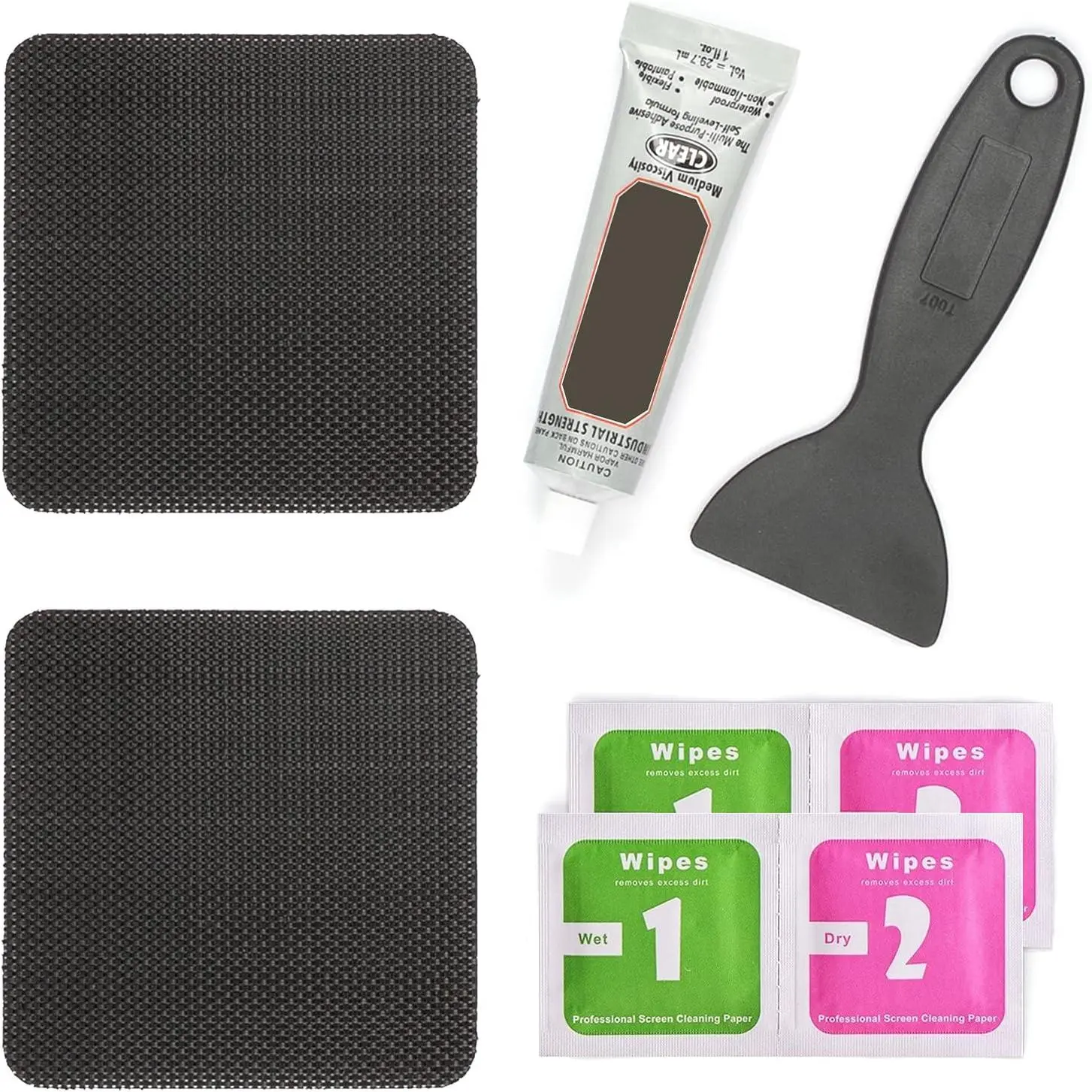 Trampoline Patch Repair Kit 4"X 4" Square  Patches | Repair Trampoline Mat  or Hole in a Trampoline Mat