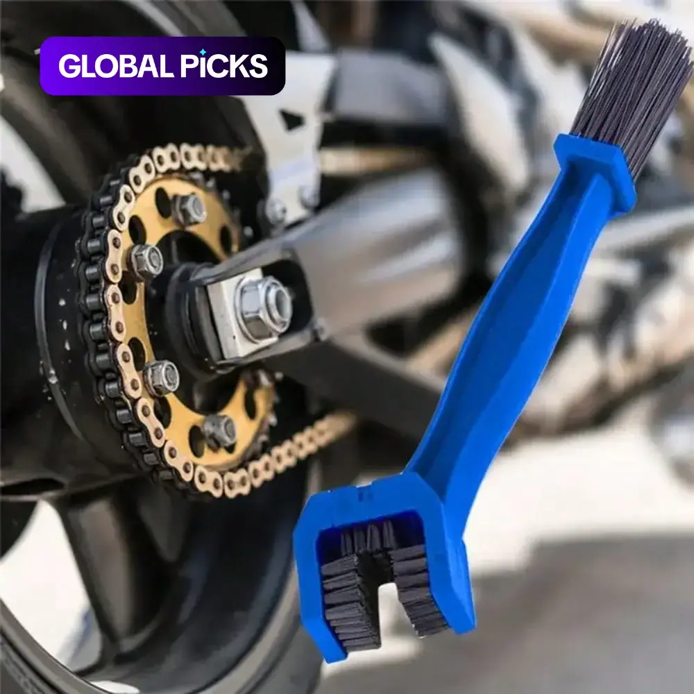 Three Sided Chain Cleaning Brush, Bicycle Chain Brush, Motorcycle Chain Brush, Toothed Disc Cleaning Brush, Large Brush, Car Wash Accessories, Bike Accessories