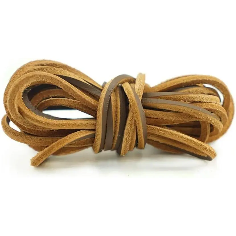 Leather Boot Lace 141 Inches long Shoelaces Cut to Fit  Size Leather shoelace Cord String for Welders