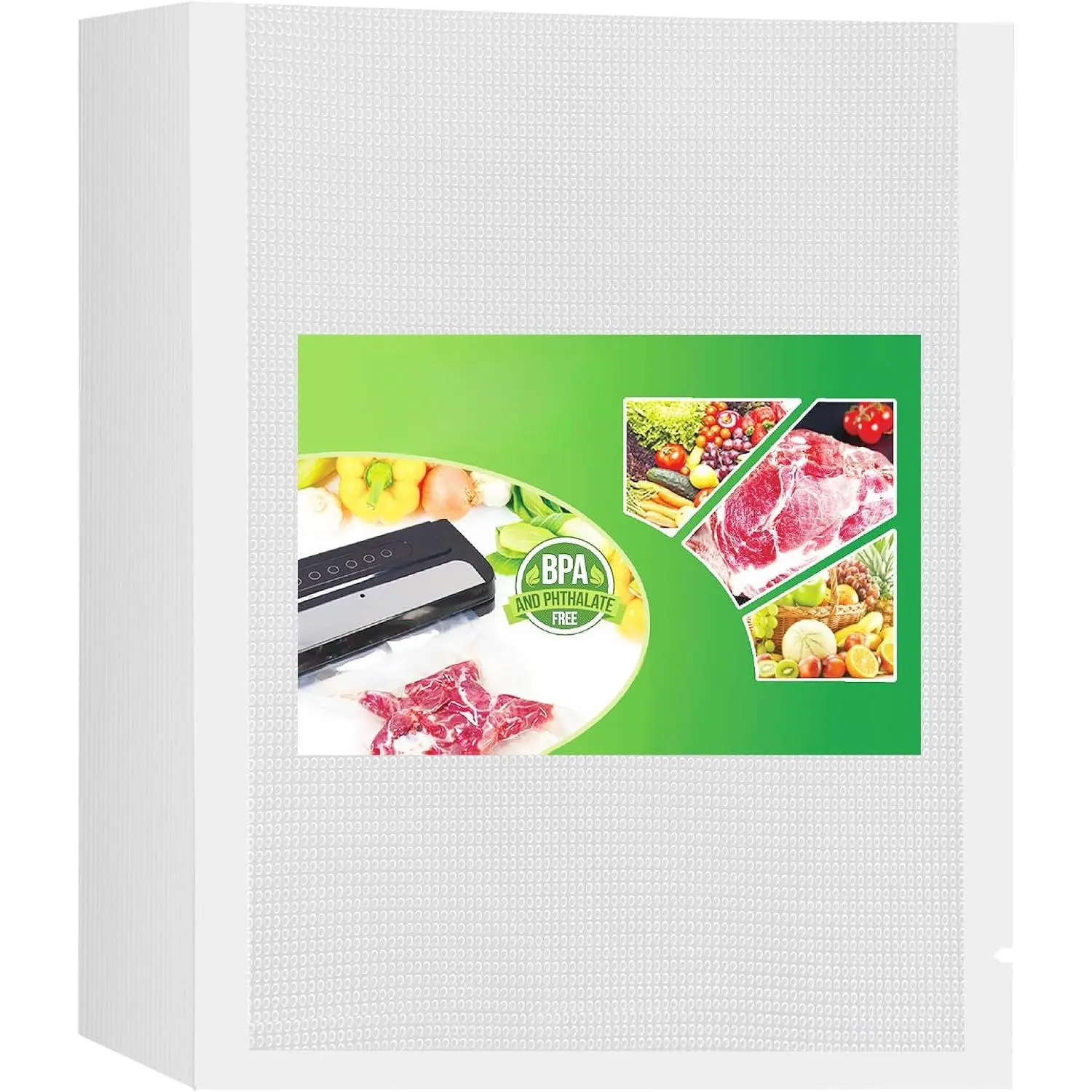 Pint 6"x10"Vacuum Sealer Bags 50ct for  Storage |  PreCut  Grade,Commercial Grade,Heavy Duty Vacuum  Freezer Bags, for Sous Vide Vacuum Sealer