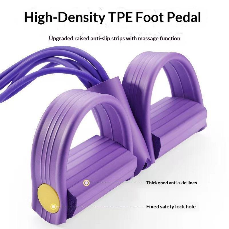 Four-tube six-tube pedal tensioner multifunctional tensioner for home sit-up auxiliary tensioner