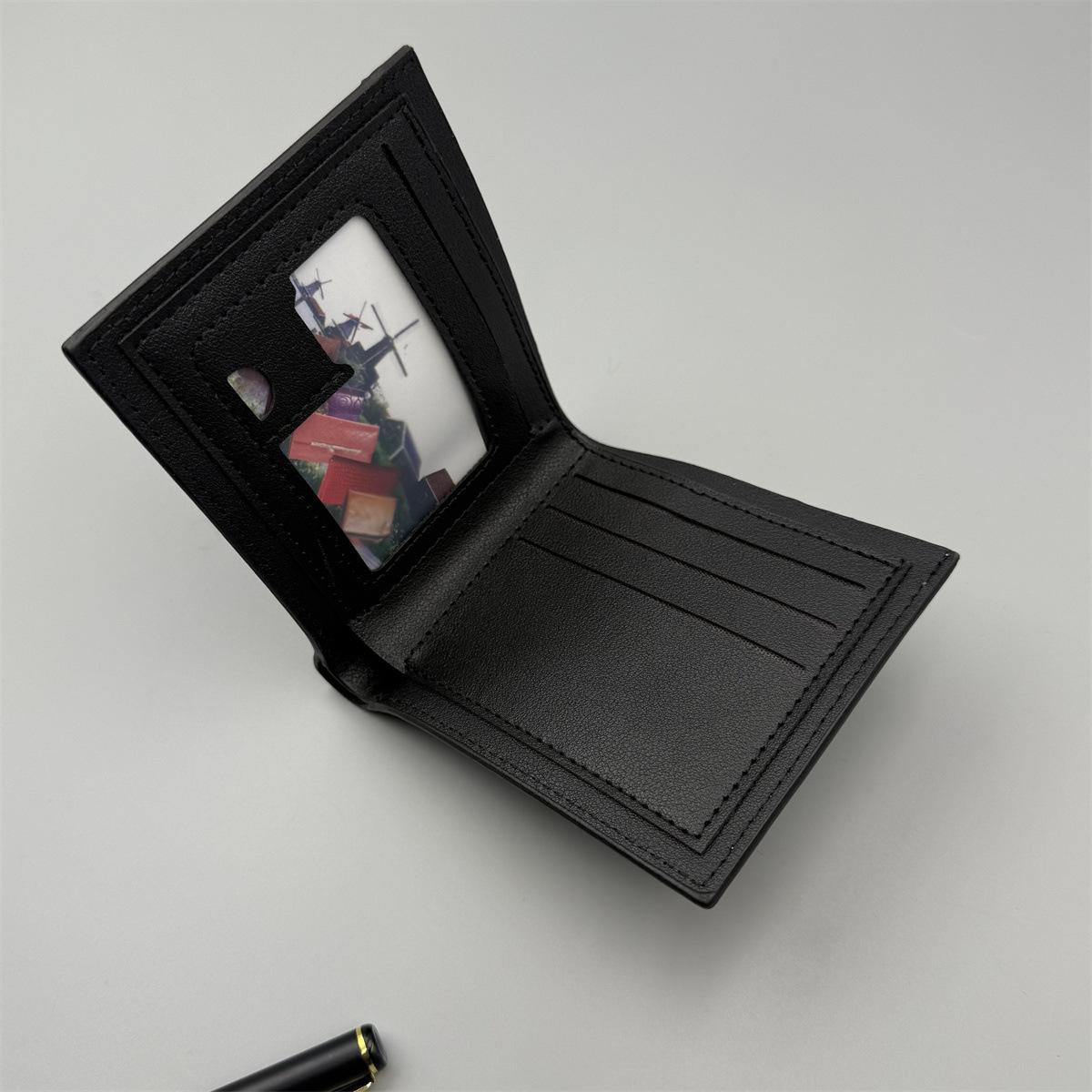 New wallet, short men's bag, high-end, simple style, multiple card slots, large capacity, business and leisure