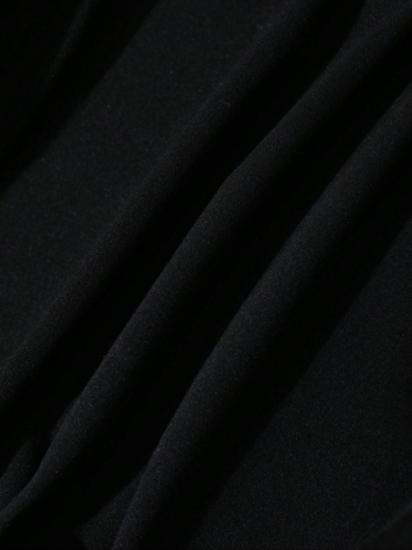 Men's Hooded Long Sleeve T-Shirt + Faux Two-Piece Pants Set, Casual Fall & Winter, Moderate Fabric, Fitted Style