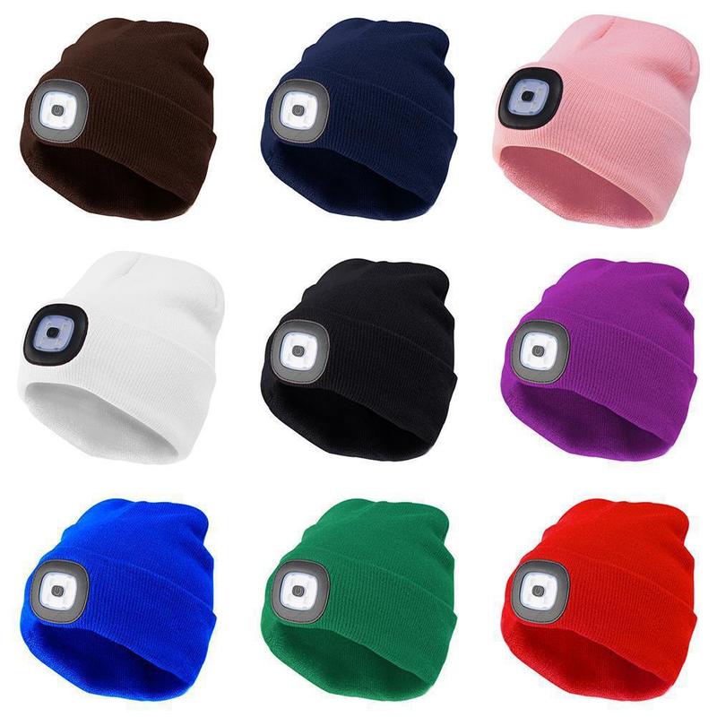 Bluetooth Beanie with Light, Unisex USB Rechargeable  LED Flashlight Hat with Cordless Headphones, Unique Christmas Birthday Gifts for Men Husband Teen Warm