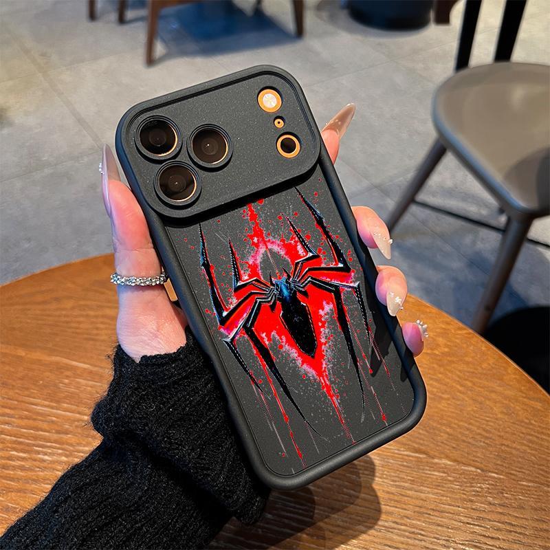 Dark Spider Web Phone Case Gothic Blood Drip Style for iPhone 17 16 15 14 13 12 11 Plus Pro Max. c2