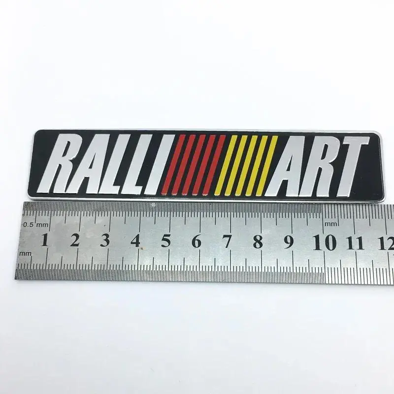 3D Aluminum Sticker Letters RALLIART Logo Car Emblem Badge Decals Accessories For Mitsubishi lancer asx outlander pajero galant