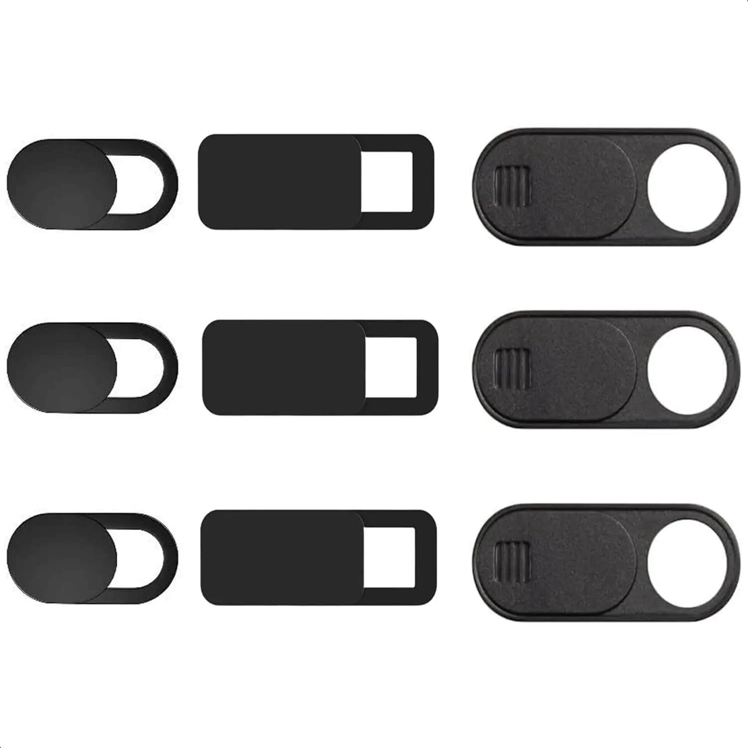 9 Pack(3 Large + 3 Medium + 3 Small) 0.03 inch Ultra Thin Webcam Cover Slide Camera Blocker Protect Your   for MacBook Air, Laptop, iPad, iMac, PC,