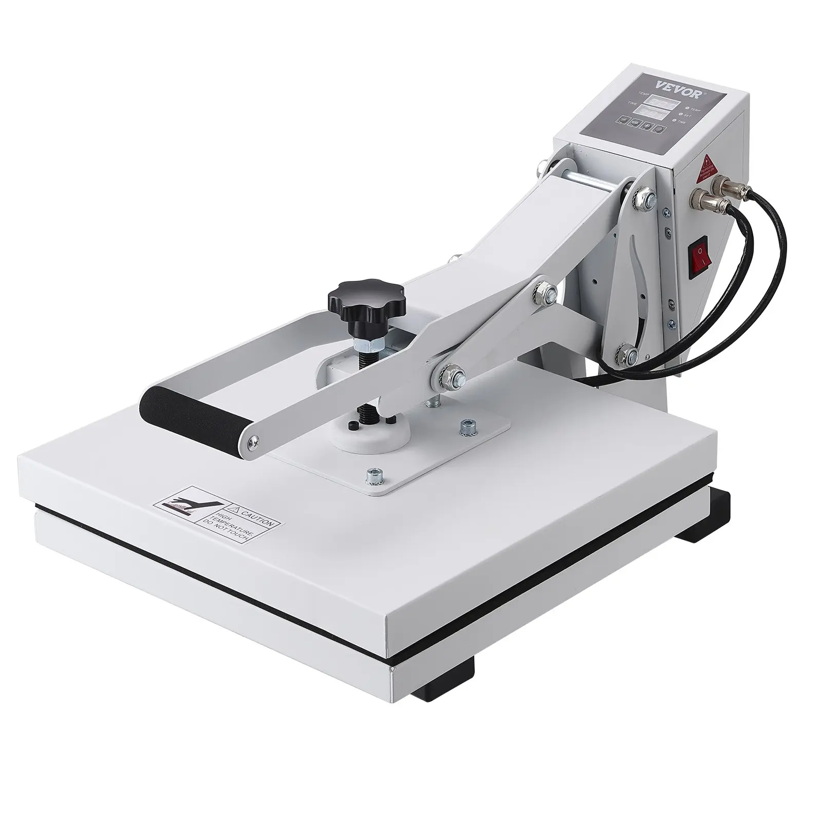 【toolupgrade】VEVOR 15x15 Digital Industrial Sublimation Printer, Fast Heating High-Pressure White Device for T-Shirt Heat Transfer Vinyl, Easy-to-Use