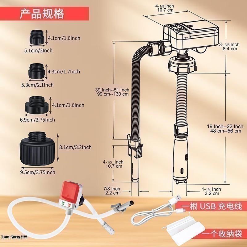 Automatic Fuel Transfer Pump with Auto-Stop & Extra Long Hose, Fast and Safe Portable Car Fuel Pump, USB Powered/AA Batteries Required Fuel Extractor for Automobiles, Motorcycles, Versatile Usage, Car Repair Tool