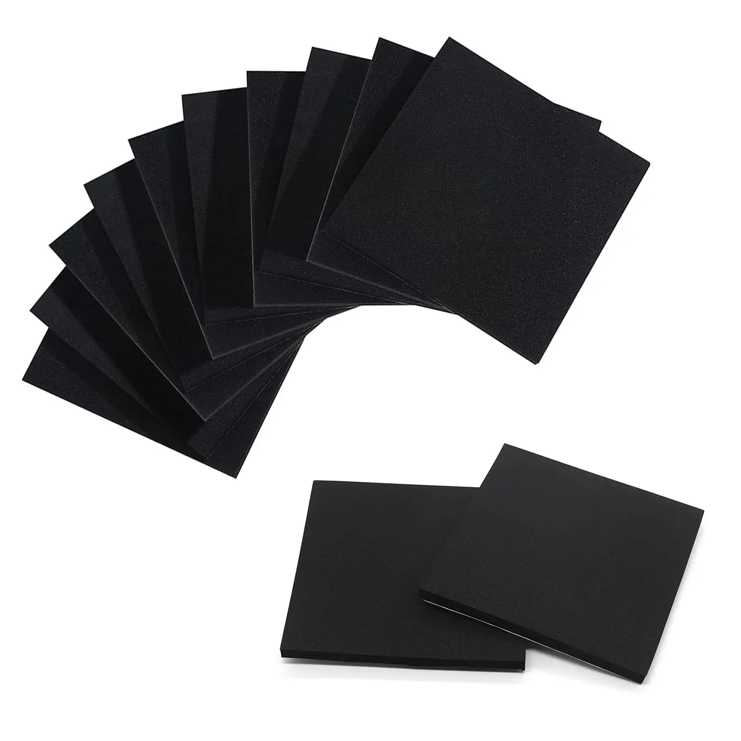 Padding Sheets with Adhesive Backing - 1/4" Thick Self Stick Neoprene Insulation ,1/4 Inch Thick X 4 Inch Long X 4 Inch Wide (4, 1/4Inch x 4Inch x 4Inch)