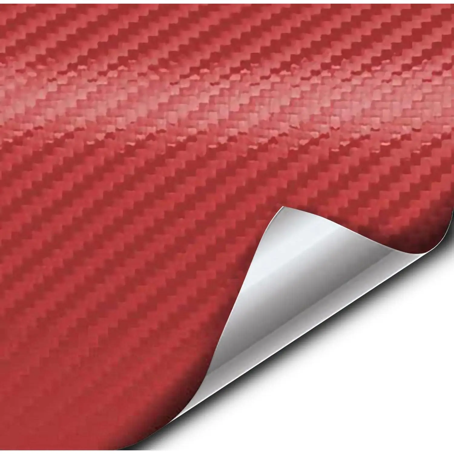 ® XPO Red Carbon Fiber Wrap Vinyl Roll with Air Release Technology (1FT X 5FT)