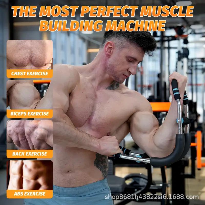 U-Shaped Stretch Arm Strength Trainer, Adjustable Indoor Exercise Fitness Resistance Device, Three-Hole Home Use