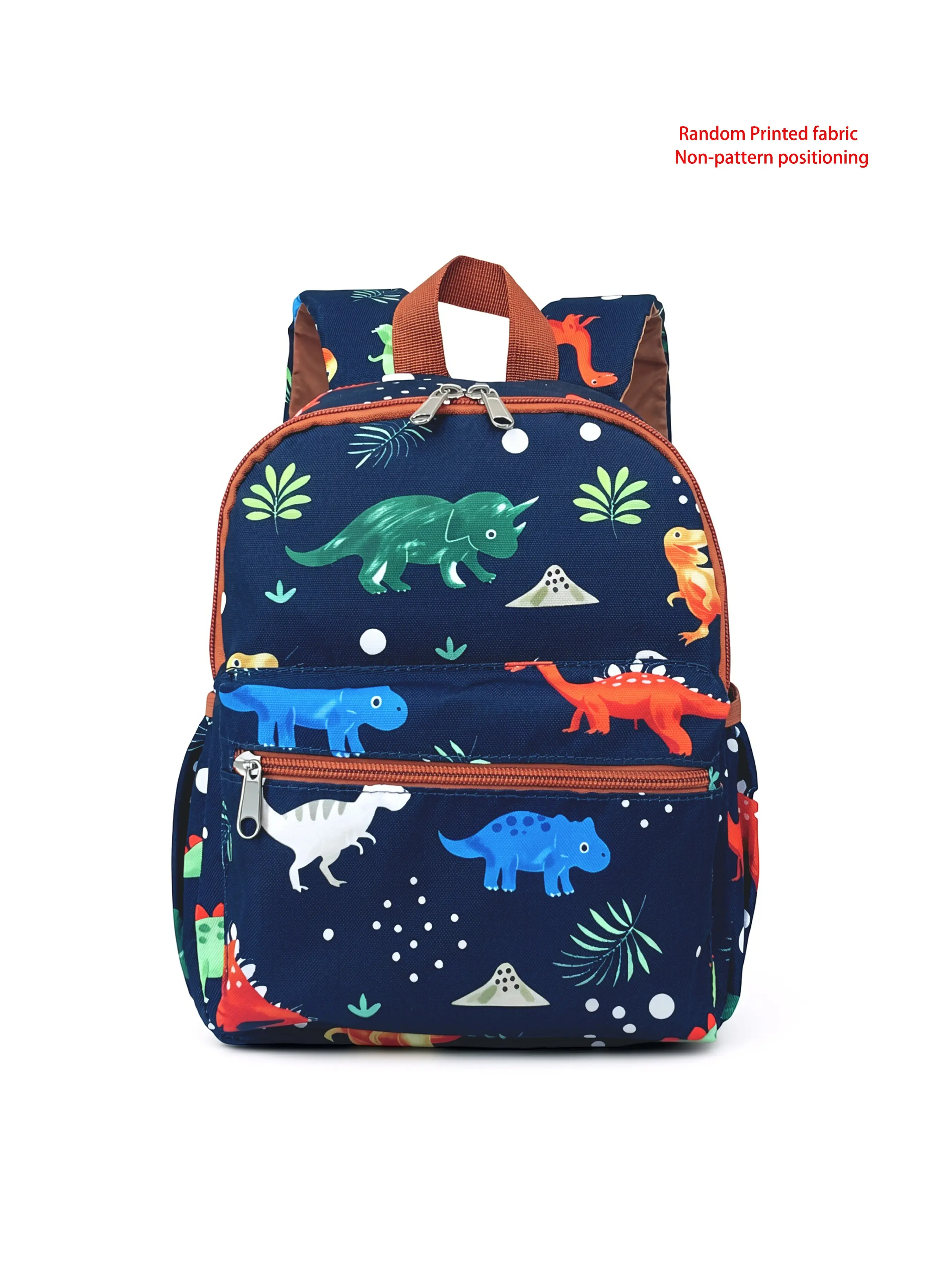 Colorful Dinosaur Cartoon Print Backpack, Adjustable Breathable Straps, Comfortable Shoulder Bag, Ideal for School, Travel, Gifts