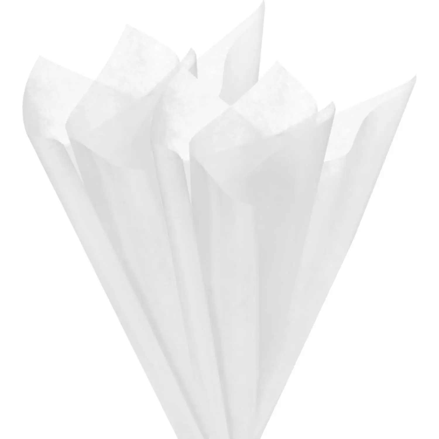 38-Sheet Korean Cotton Wrapping Flower Paper, 11.8 Inch Waterproof Floral Wrapping Cotton Paper for Bouquets/Gift Packaging [White]