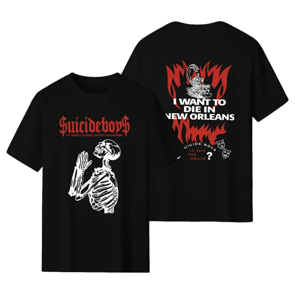 Suicide Baby - Men's G59 Tour Top T-Shirt Printed Sweatshirt Retro Gothic Punk Sweater Oversized Streetwear Hip Hop Fashion 2026 Unisex Cotton T-Shirt