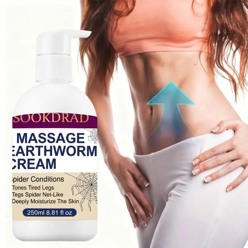 Moisturizing Massage Cream, Plant Extracts, Deep Hydration, Leg Fatigue Relief, 250ML, Dry Skin Care, Home Relaxation