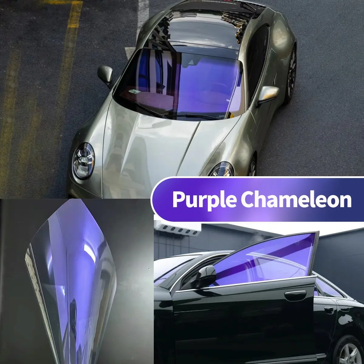 Chameleon Window Film, Nano Ceramic Car Window Film, UV Protection, Heat Insulation, Scratch Resistant, for Cars and Home Glass